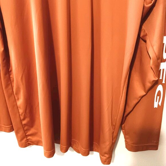 Columbia PFG Long Sleeve Fishing Shirt Rust Orange XLT/TGL Polyester - Picture 4 of 12